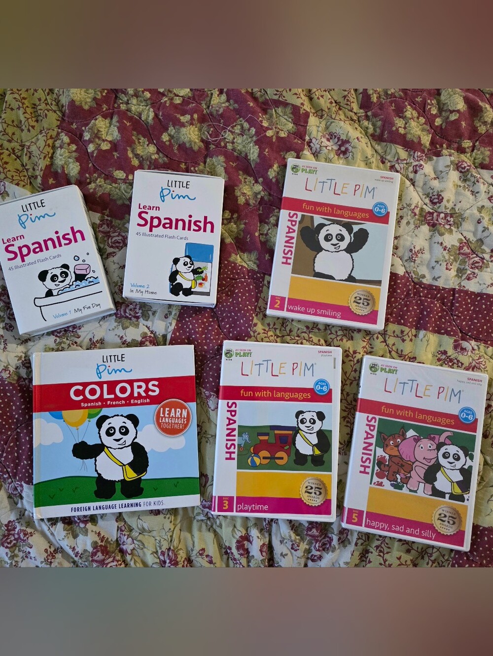 Little Pim Spanish Colors/ Language Learning Set - Multicolor